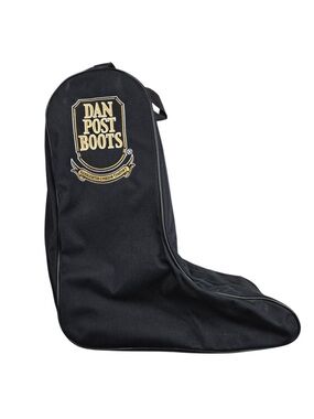 Dan Post boots Black Boot Bag with Gold Logo
